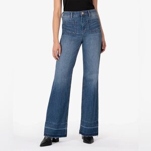 Kut From The Kloth High Rise Goldie Super Flare Jeans Size 0